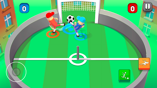 Mini-Caps: Soccer ball in goal