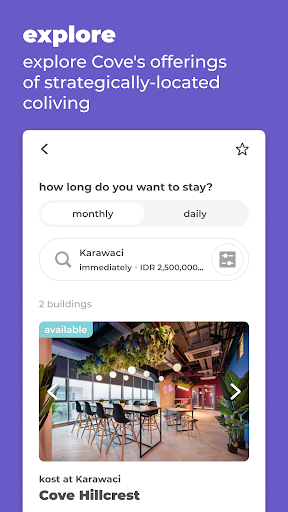 Cove: Co-living & Apartments Screen 2