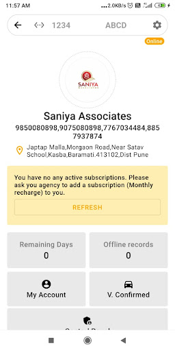 Saniya Associates Screen 2