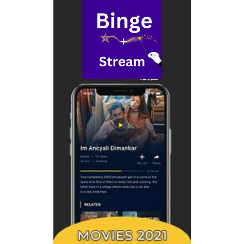 Android application Binge+Stream screenshort