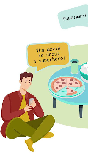 Android application Explico: explain the movie screenshort