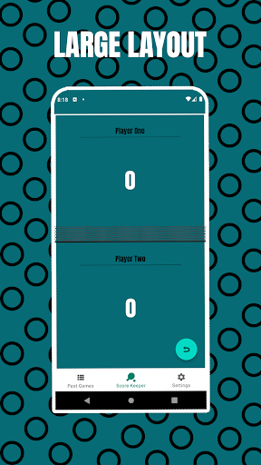Android application Table Tennis Scoreboard screenshort