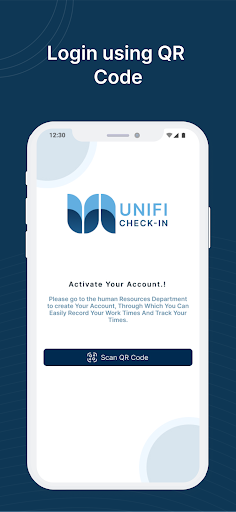 Android application Unifi Solutions Check-in screenshort