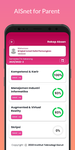 AISnet ITG for Parent Screen 3