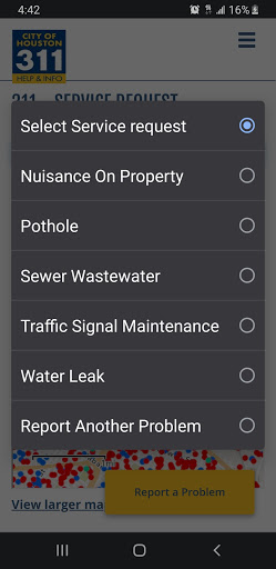 Houston 311 Citizen Portal