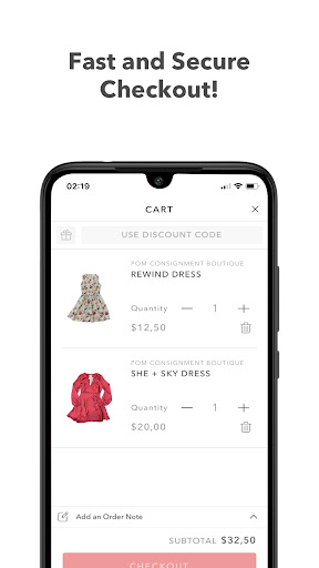 Screenshot of Shop POM