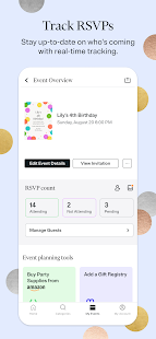 Evite: Email & SMS Invitations Screenshot