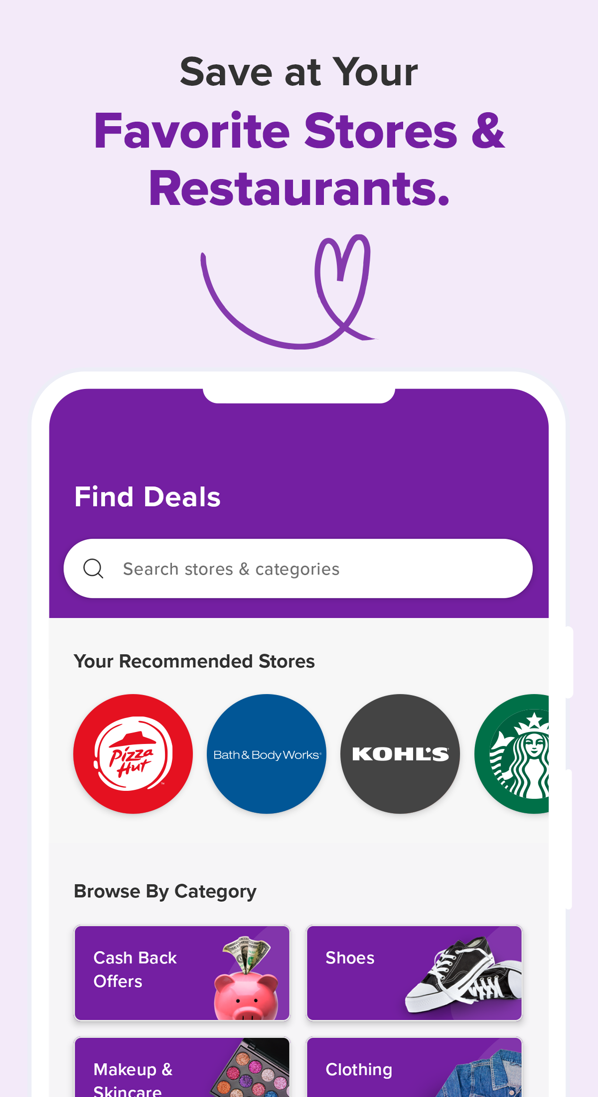 Android application RetailMeNot: Coupons,Cash Back screenshort