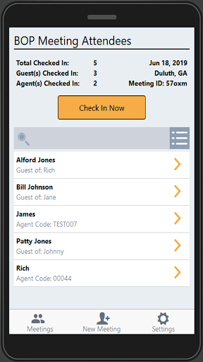 BOP Tracker Screen 2