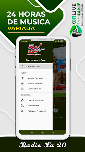 Android application Radio La 20 - San Ignacio screenshort