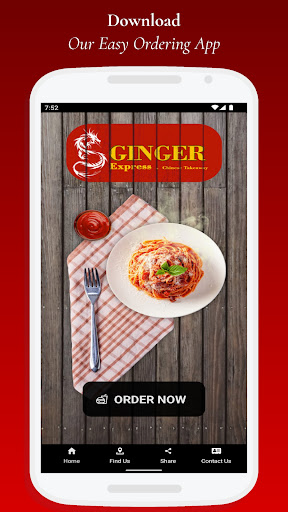 Android application Ginger Express screenshort