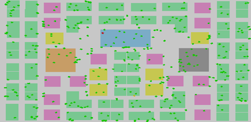 Virus Simulation In City