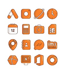 Olympia Orange - icon pack