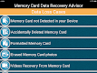 screenshot of Memory Card Data Recovery Help