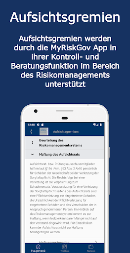 MyRiskGov Screen 2