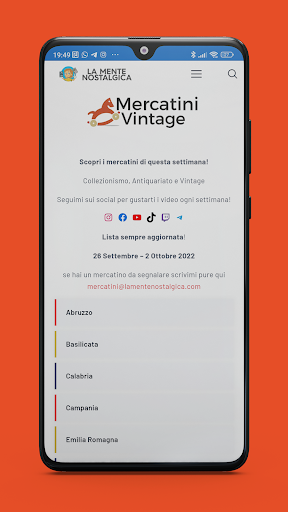 Android application La Mente Nostalgica screenshort
