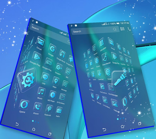 Blue Launcher Theme Screen 3