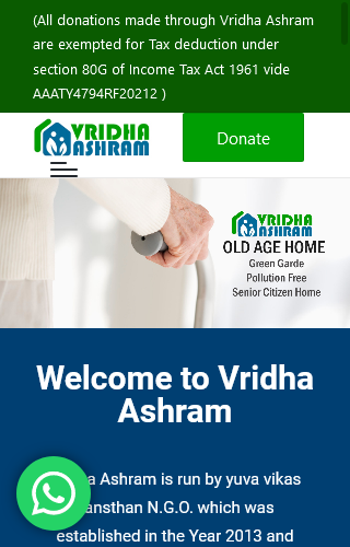 Android application Vridha Ashram - Vridh Ashram screenshort