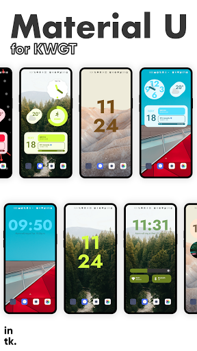 Material U - KWGT lấy cảm hứng từ Android 12