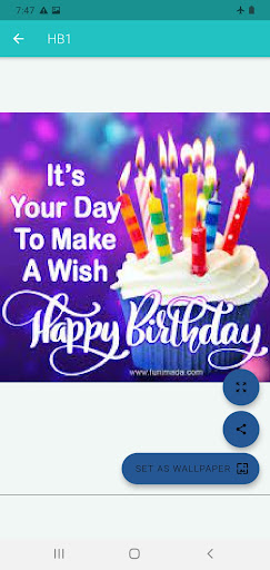 Happy Birthday Wishes Screen 3