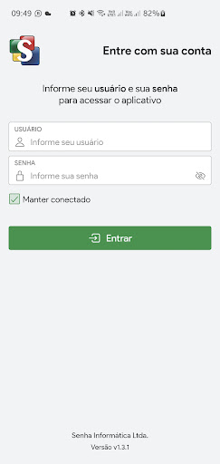 Android application Senha Mobile screenshort