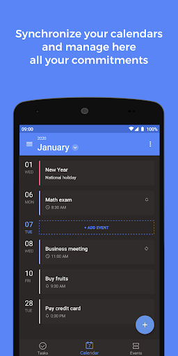 Calendar - Agenda, Tasks and Events  Screenshots 2