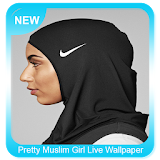 Pretty Muslim Girl Live Wallpaper HD icon