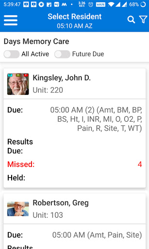 Android application Eldermark POC 2 screenshort
