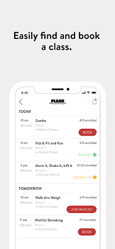 Screenshot of Plano Athletic Club Online