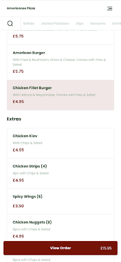 Americanos Pizza Barnsley Screen 3