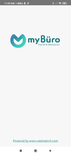 Android application myBuro Attendance screenshort