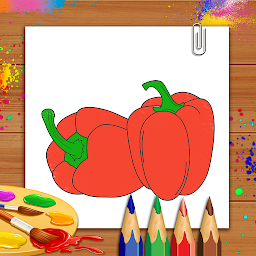 Icon image Vegetables Coloring Book & Dra