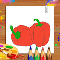 Овощи Раскраска Книжная и рисовальная книга