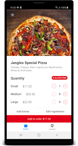 Bojangles Pizza Screen 2
