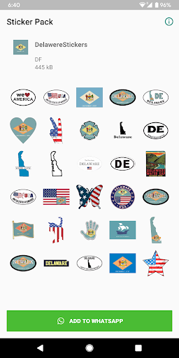 Android application Delaware Emoji for WhatsApp screenshort
