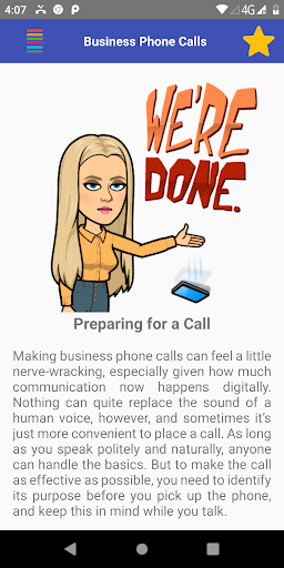 Effective Business Calls Screen 2