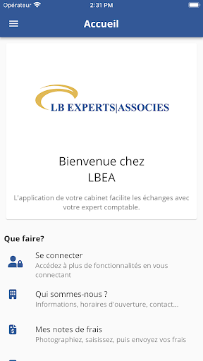 Android application LBEA screenshort