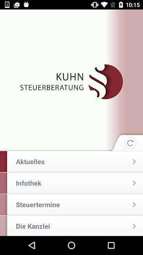 Android application Steuerberatung Kuhn screenshort