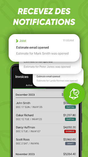 Joist: Facture Facile, Devis Capture d'Écran de l'Application Android 5
