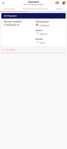 Android application Hapag-Lloyd MYPENSION screenshort