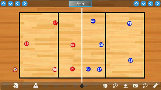 Volleyball Play Designer and Coach Tactic Board