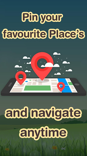 Android application Pin Locations - Save, Navigate screenshort