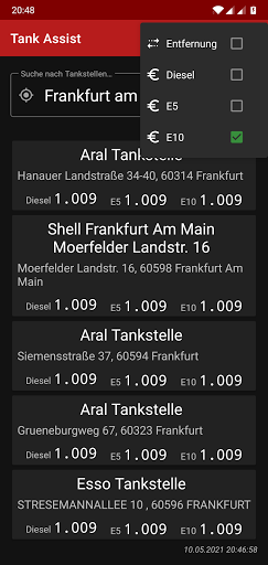 TankAssist Screen 2
