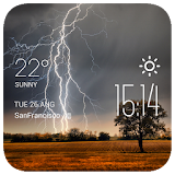 Lightning Clock weather widget icon