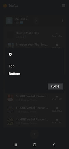 Android application Edufyx screenshort