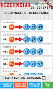 Secuencias de Loterias