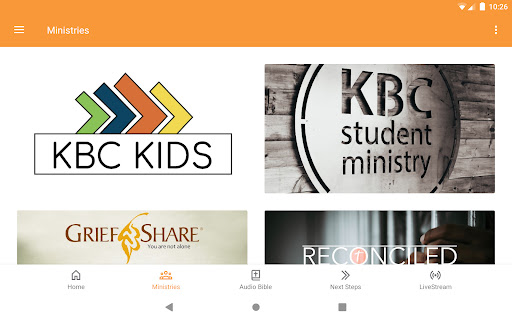 Screenshot of kibler baptist church
