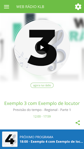 Android application WEB RÁDIO KLB screenshort