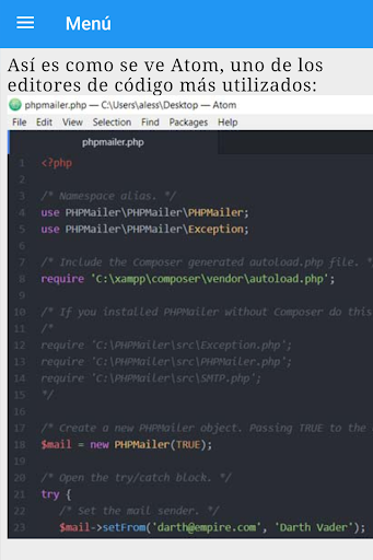 Cómo programar en PHP de cero Screen 3