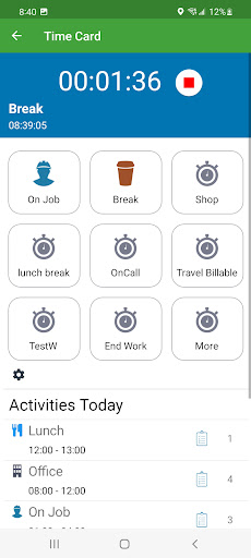 TCR Mobile Application Screen 2